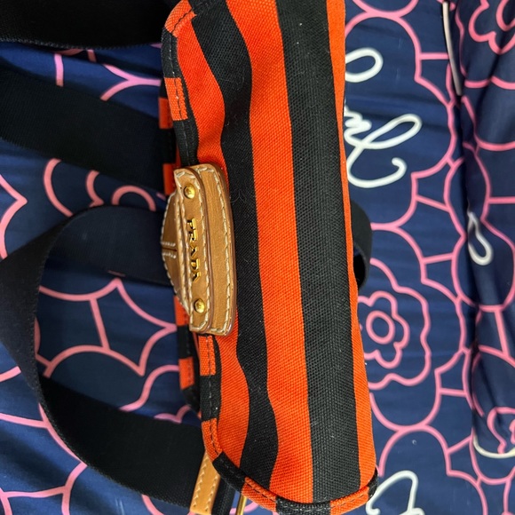 Prada Canapa Mini Righe Arancio - Picture 5 of 15
